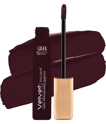 Beauty Berry Velvet Non Transfer Liquid Lipstick for Women 5ml, Dirty Talk (Shade - 17)