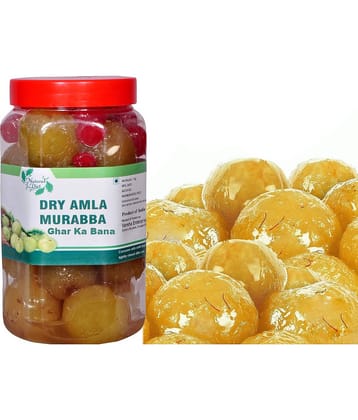 Natural Diet Ghar Ka Bana Dry Amla Murabba with Almond We Serve Natural You Eat Natural No Artificial Colors Pickle 1 kg
