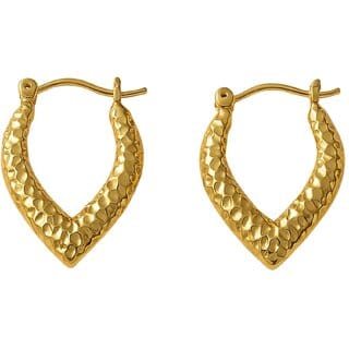KIMTI 18K Gold Plated Sweet Love Hoop Anti Tarnish Earring