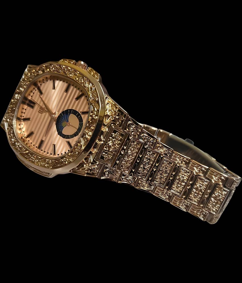 Cosmic Rose Gold Metal Analog Men's Watch