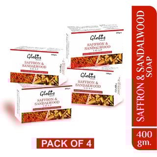 Globus Naturals Sandalwood Soap 100 gm, Set of 4