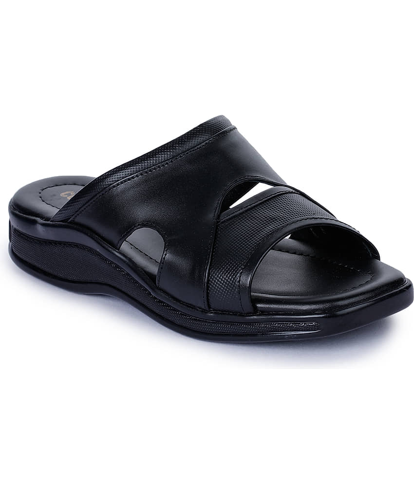 Liberty - Black Leather Daily Slipper