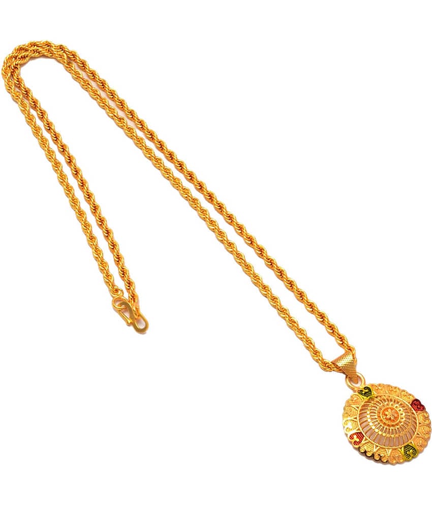 Jewarhaat - Golden Pendant ( Pack of 1 )