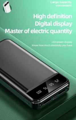 Champion 20000mAh Power Bank with Fast Charging, Dual USB Output, Multi-Layer Protection, Wide Compatibility, Stylish & Compact Design