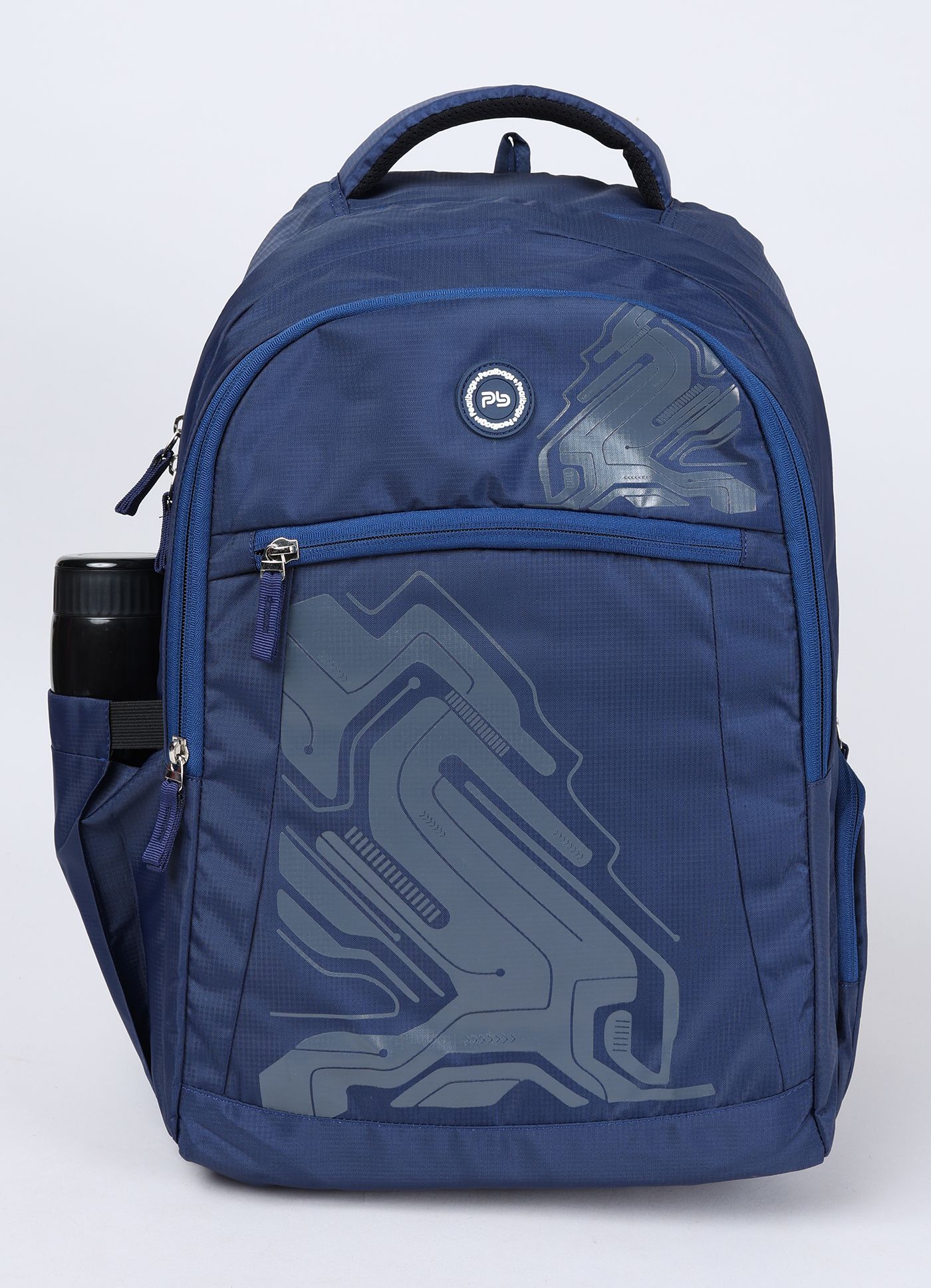 PB Pearlbags EXCEL 26L Printed Laptop Backpack With Rain Cover,USB Charging Port,2 Compartment,Premium Fabric,Water Resistant Anti Theft,School & College Bag for Boys and Girls,Office & Travel Bag for Men and Women,49X31X17 Cms