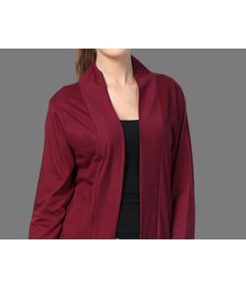 Affair Cotton Shrugs - Maroon Single