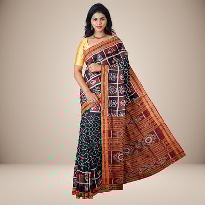 Half and Half Special Ikat Khandua Silk Saree