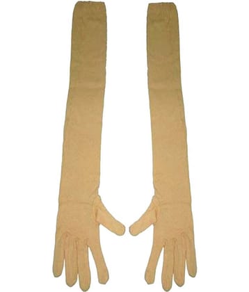 Tahiro Beige Cotton Sun Rays Protecting Gloves - Pack Of 1