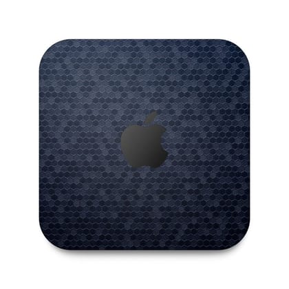 Blue Honeycomb Skin For Apple Mac Mini