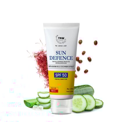 Sun Defence SPF 50 Cream (Paraben Free) (Stock Clearance)-50g (Stock Clearance)
