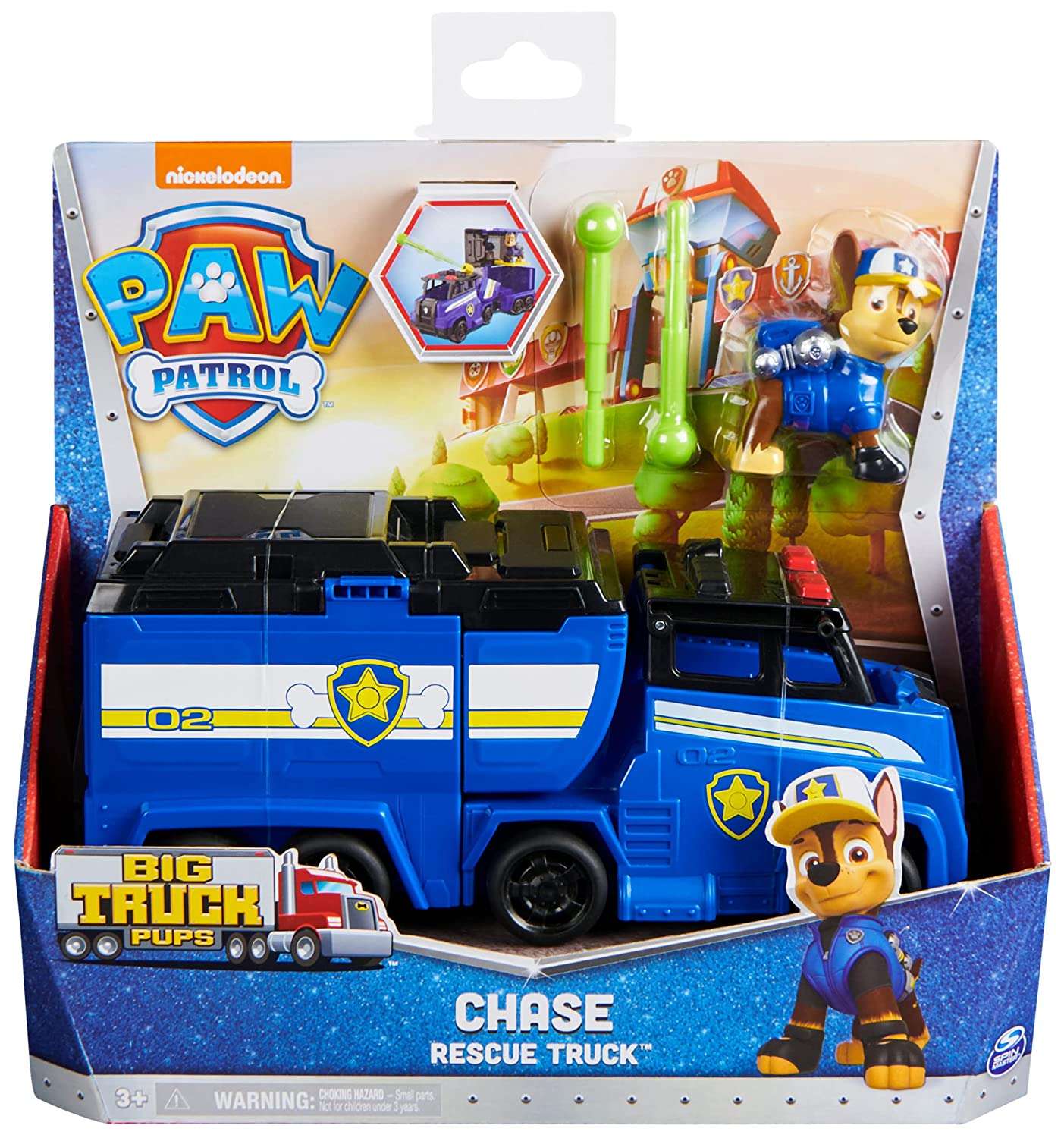 Paw Patrol Big Truck Pupâ's Chase Transforming Toy Truck For Kids 3 Years and Above