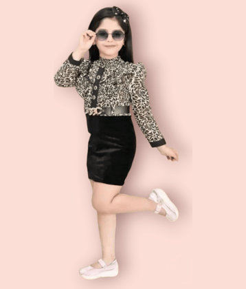 ODIMENT Rayon Bodycon Dress For Girls ( Pack of 1 , Black )