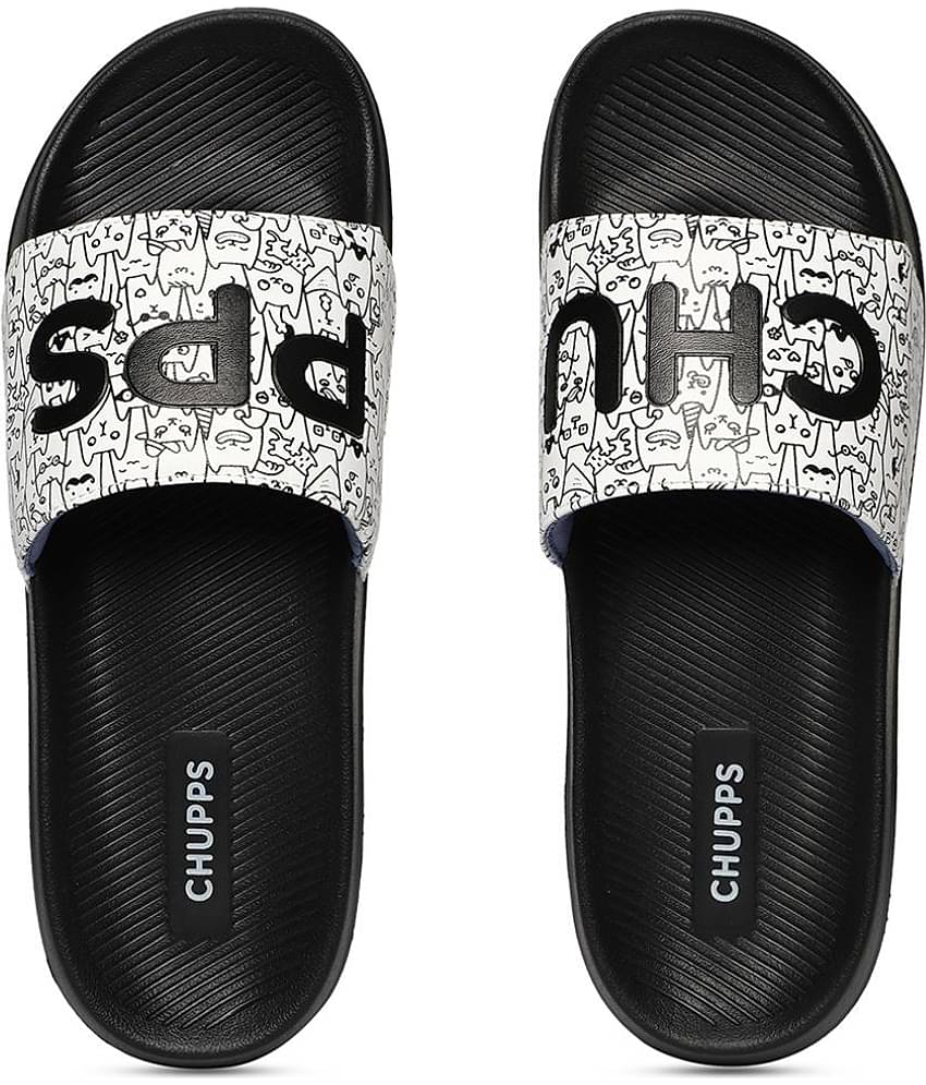CHUPPS Black Men's Slide Flip Flop