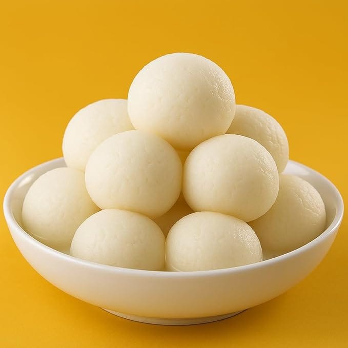 BANGLARMISTI Rajbhog | Authentic Bengali Roshogolla, Big Size Rasgulla Made, Soft & Mouth Melting, No Preservatives, 8pcs Pack,