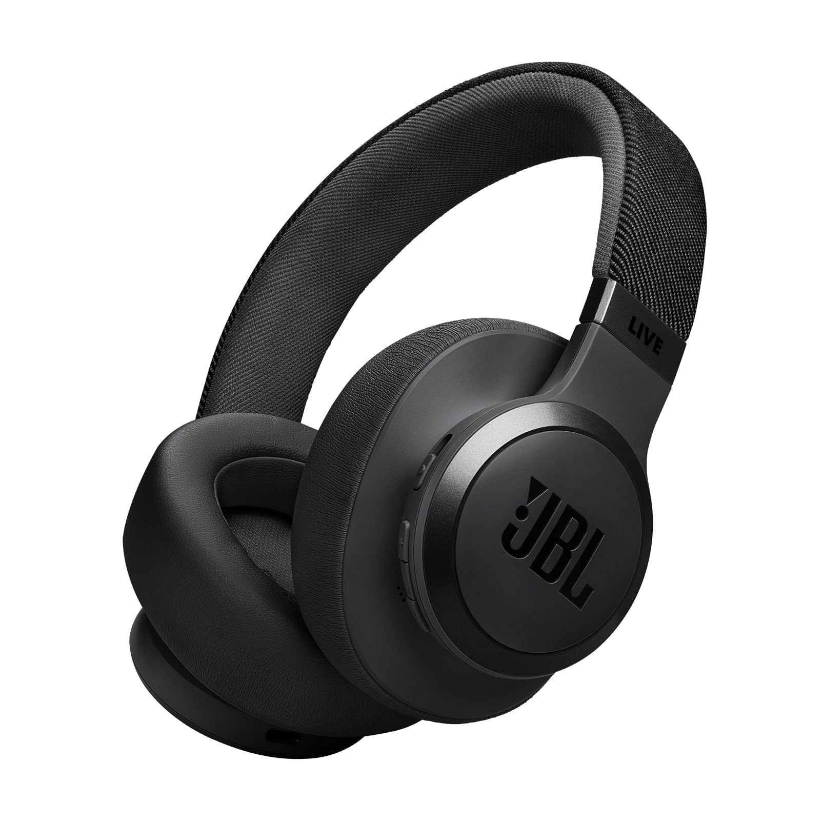 JBL Live 770NC Wireless Over Ear Headphones with True Adaptive Noise Cancelling, Smart Ambient, Spatial Sound, Multipoint Connect, PersoniFi 2.0, Customized EQ, Google Fast Pair, BT 5.3 Black JBL Live 770NC Wireless Over Ear Headphones with True Adaptive