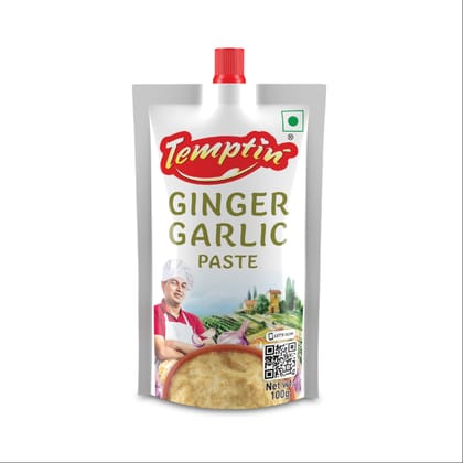 Temptin Ginger Garlic Paste, 100 gm Pouch