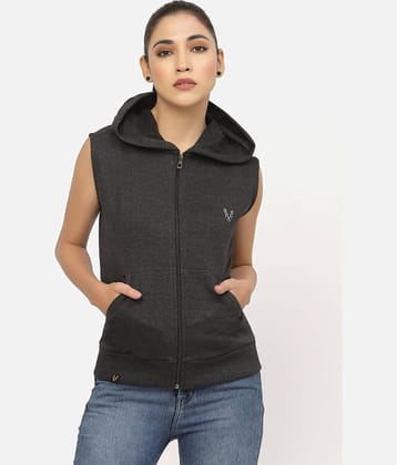 Uzarus - Cotton Blend Grey Hooded Jackets Pack of 1