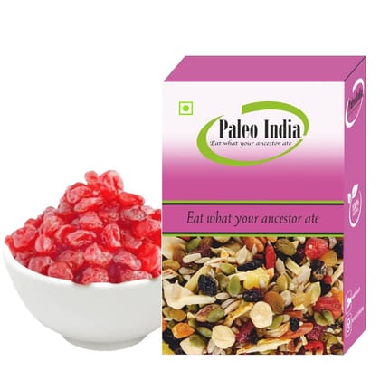Paleo India 250gm  Dried Cherries| Sweet & Tart  No Sugar Added | Gluten-Free |All-Natural