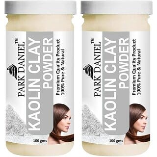 PARK DANIEL Premium Kaolin Clay Powder - For Face Pack And Hair Pack Combo Pack 2 bottles of 100 gms (200 g)