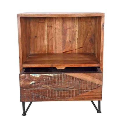 Solid Wood Bedside Storage Cabinet