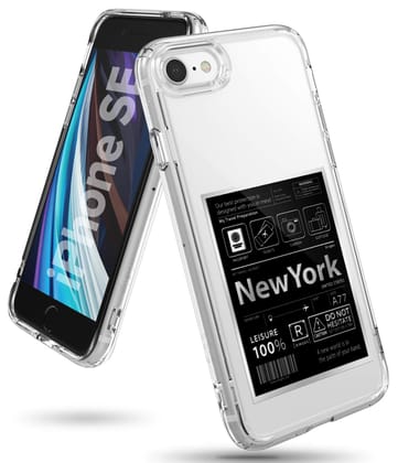 Apple iPhone SE (2nd generation) Back Cover Case | Fusion Design - NEW YORK : LABEL