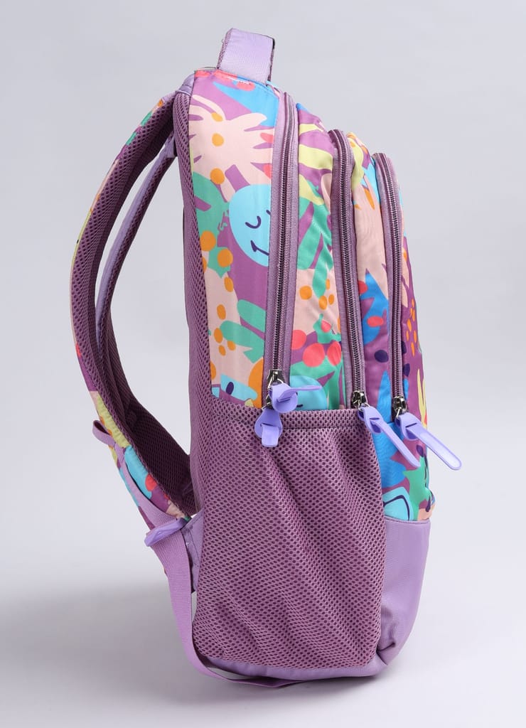 PB Pearlbags Polyester Water Resistant Casual Backpack With Laptop Sleeve For School For Boys and Girls