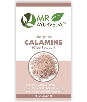 MR Ayurveda 100% Natural Calamine Clay Powder Face Pack Masks 100 gm