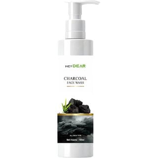 HEY DEAR Charcoal Face Wash - Natural Cleanser for All Skin Types
