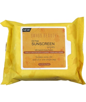 Swiss Beauty Gentel Clean Moisturizing Wipes Pack of 3, 25wipes in each pack