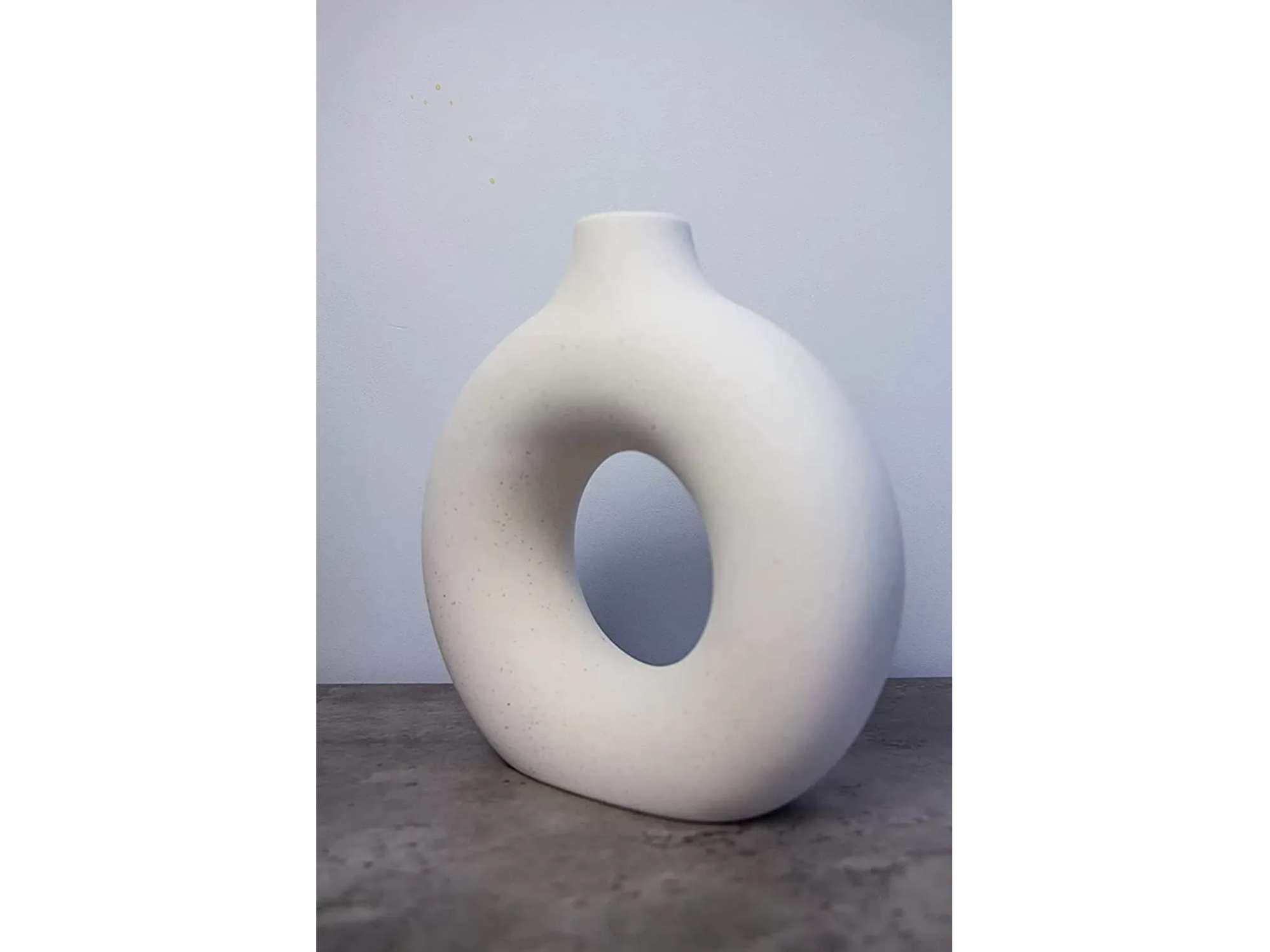 Donut vase flower White 
