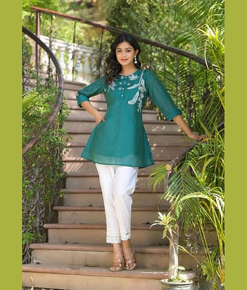 Juniper Women's Cotton Tunic ( Green )