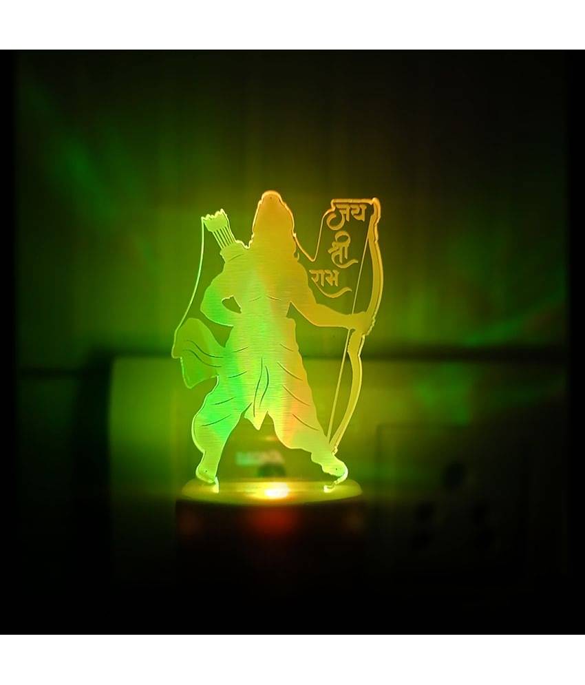 DIONA Night lamp Ram Light for Bedroom, Kids Room, Temple, Festival Gifts