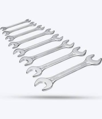 Aldeco Universal Multi-Function Professional 8Pcs Double Open Ended Wrench Set Spanner Hand Tool.