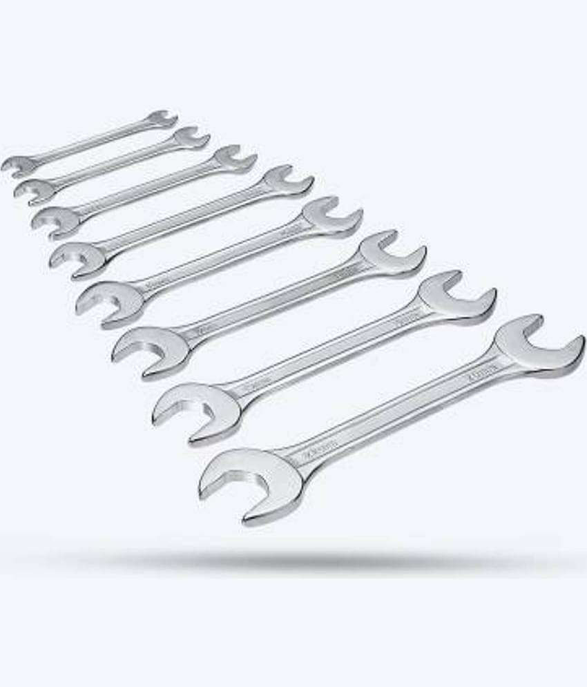 Aldeco Universal Multi-Function Professional 8Pcs Double Open Ended Wrench Set Spanner Hand Tool.
