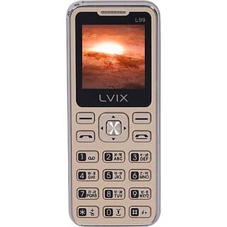 Lvix L1 L99 (Dual Sim, 4.5 Cm (1.77 Inch) Display, 1000 Mah Battery, Gold)