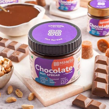 MiHeSo Chocolate Sea Salt Peanut Spread - 340g