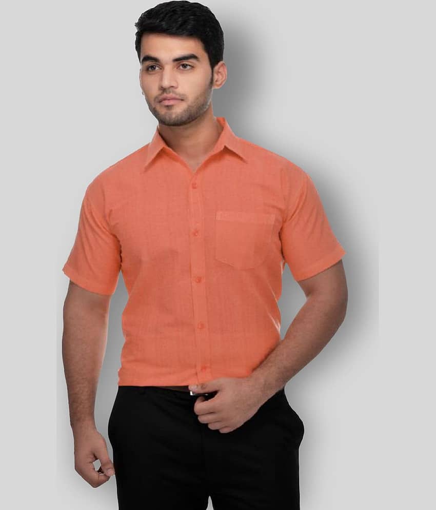 DESHBANDHU DBK - Orange Cotton Regular Fit Men's Formal Shirt (Pack of 1)