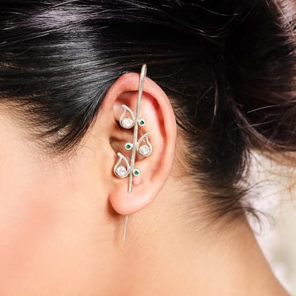 Silver Aambi Earcuff-Silver