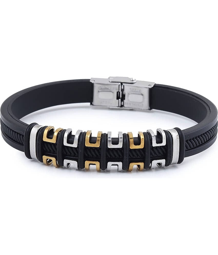 FASHION FRILL Black Bracelet ( Pack of 1 )