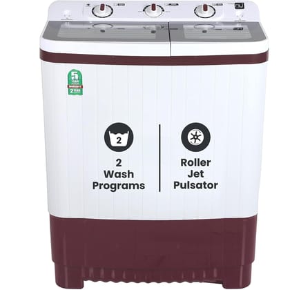 NU 7 Kg Semi-Automatic Top Load Washing Machine with Soft Close Premium Toughened Glass Lid (WTT70GBT, Burgundy Red) 2023 Model NU 7 Kg Semi-Automatic Top Load Washing Machine with Soft Close Premium Toughened Glass Lid (WTT70GBT, Burgundy Red) 2023 Mode
