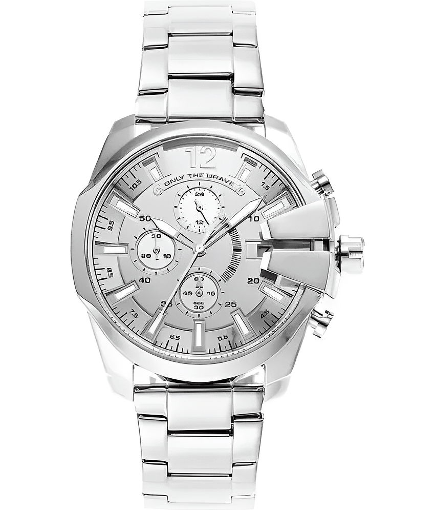 Viser Silver Metal Analog Men's Watch