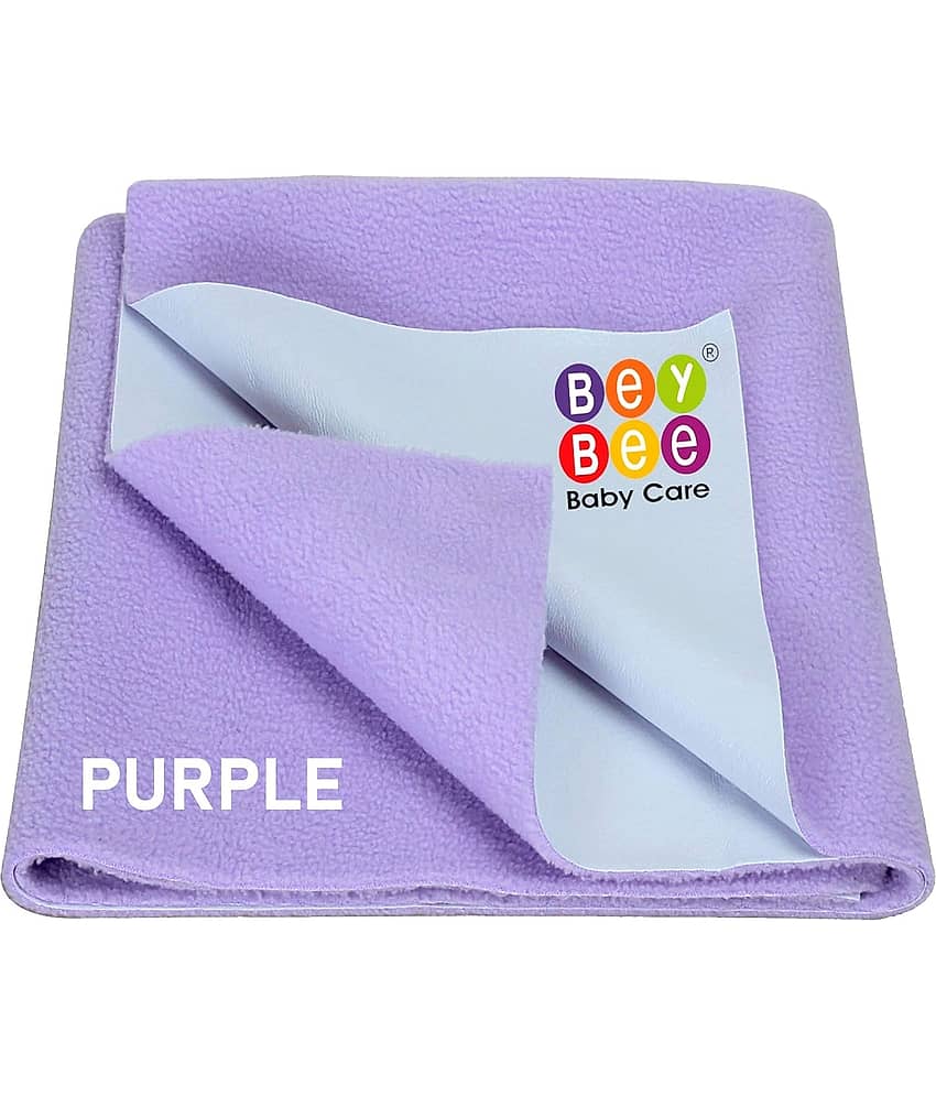 Beybee Purple Laminated Bed Protector Sheet ( Pack of 2 )