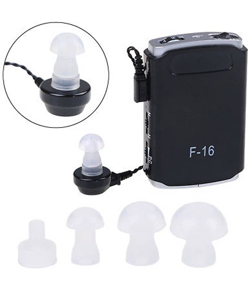 Cros Axon F16 Hearing Aid with 8 Step Volume Enhancement for Old Age/Senior Citi Person for Single & Both Ear Pocket