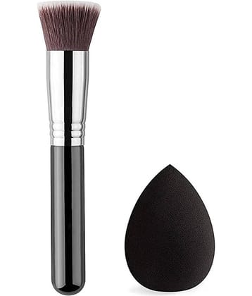 Lenon Beauty 1 Sponge Puff & Synthetic Foundation Brush 1 Pcs 20 g