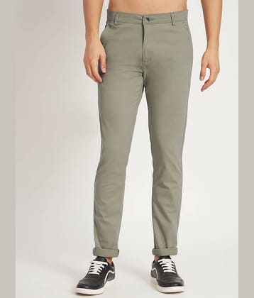RAGZO Regular Flat Men's Chinos - Light Green ( Pack of 1 )