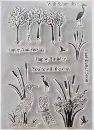 Clear Stamps Imported - Layered Flower Design 1 10cm * 15cm