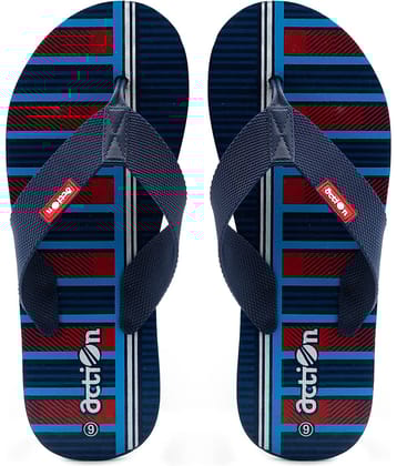 Action Navy Blue Men's Daily Slipper