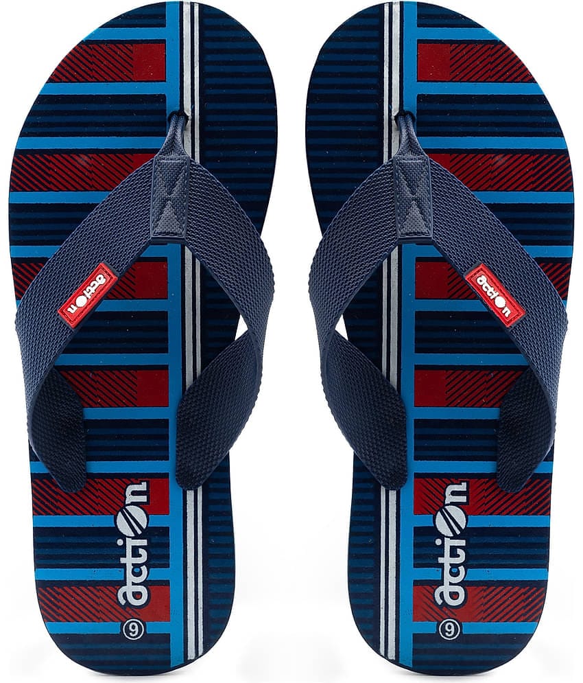 Action Navy Blue Men's Daily Slipper