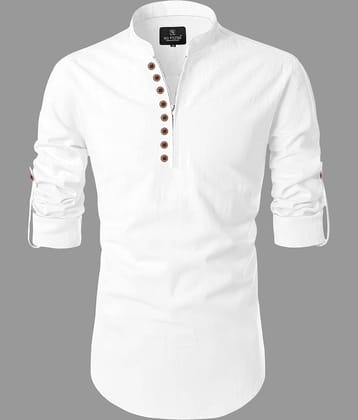 Nofilter Green Cotton Blend Men's Regular Kurta ( Pack of 1 )