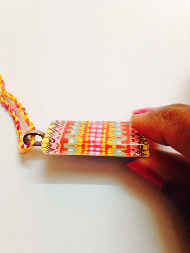 Love-alicious Rectangle Glass Pendant